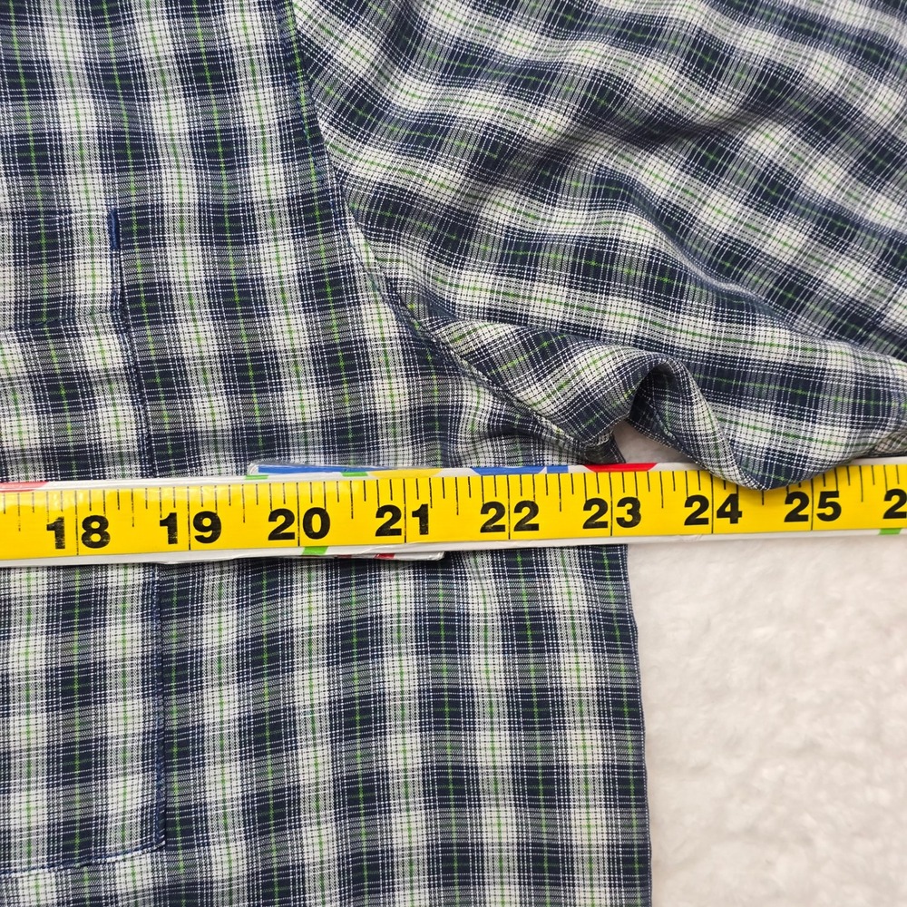 The North Face Mens Plaid Short Sleeve‎ Button Up Shirt Large Camp Hiking - Picture 12 of 15
